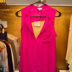 Parker Pink Sleeveless Blouse